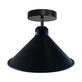Schwarz-Deckenlampe Industrie Retro E27 Hängeleuchte Kegel Metall Draht  Vintage Lampe