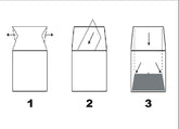 Vasketøjskurv, foldbar, H. 50 x B. 30 x D. 30 cm, beige