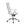 Elegant kontorstol i kunstlæder, hvid