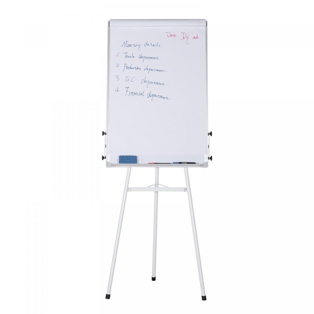 Justerbar Flipover / white board: Magnetisk, Ridsefast, 90 x 60 cm