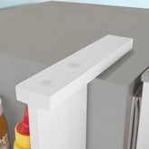 Pladsbesparende køkkenopbevaringsstativ til væggen, hvid
