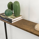 Smal konsolbord i vintage-look, 120 x 80 x 20 cm, brun