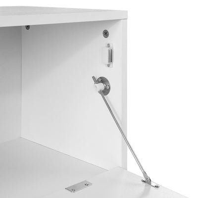 Konsolbord / kommode, 92x30x80 cm, hvid