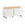 Skobænk med polstret sæde i skandinavisk look, 85x37x49 cm, hvid