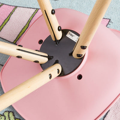 Moderne stol til børn, pink