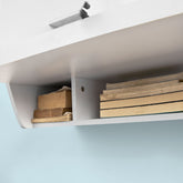 Væghængt skrivebord, 82 x 39 x 60cm, hvid
