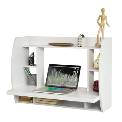 Væghængt skrivebord, 82 x 39 x 60cm, hvid