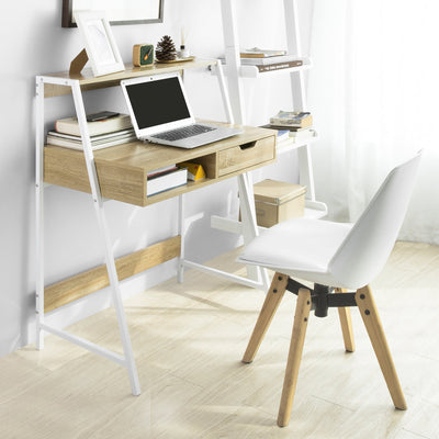 Skrivebord med skuffe og hylde, 76 x 50 x 75 cm