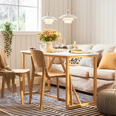 Spisebord - Enkelt men elegant design, dette bord er ideelt til køkkenet, spisestuen, stuen, stuen, arbejdsværelset og kontoret osv.