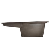 Køkkenvask i granit ca. 22,5" x 17,75" m/ vendbart afløbsrum rektangel, brun