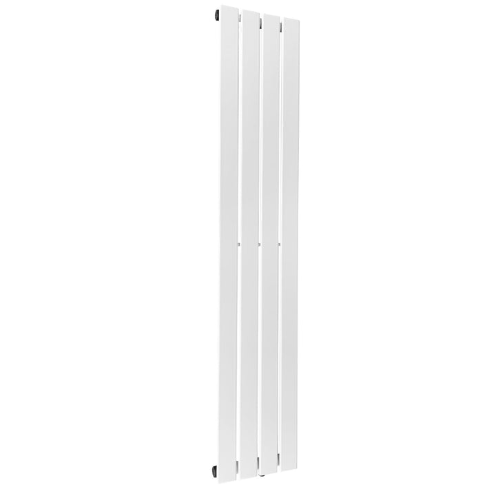 Aquamarine® Design Radiator - Lodret, Enkeltlag, 4 Segmenter, 1600x300x52 mm, hvid