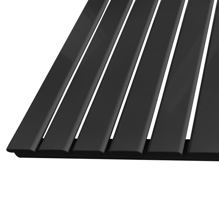 Aquamarine® radiator - vandret, 600 x 614 mm, 447W, stål, antracit