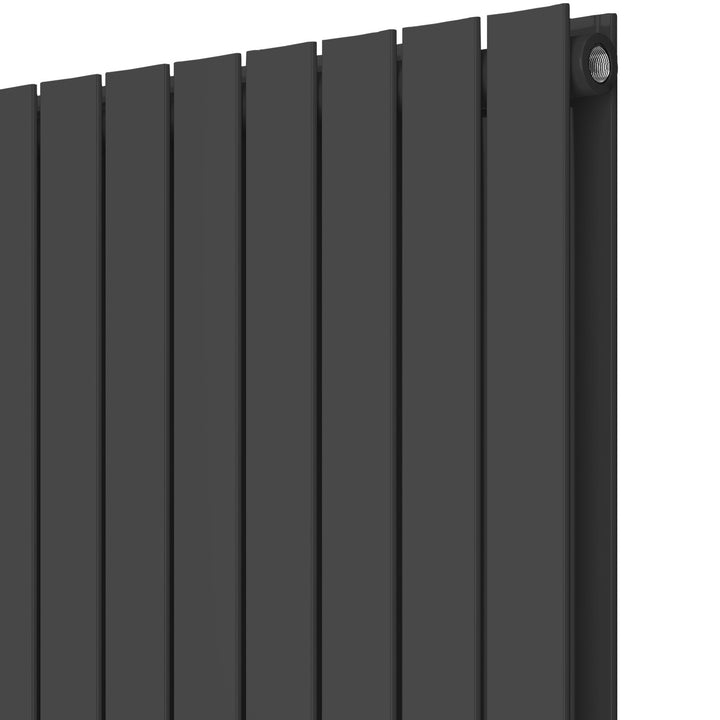 Aquamarine® Panelradiator - Vandret, 600x886 mm, 646W, antracit