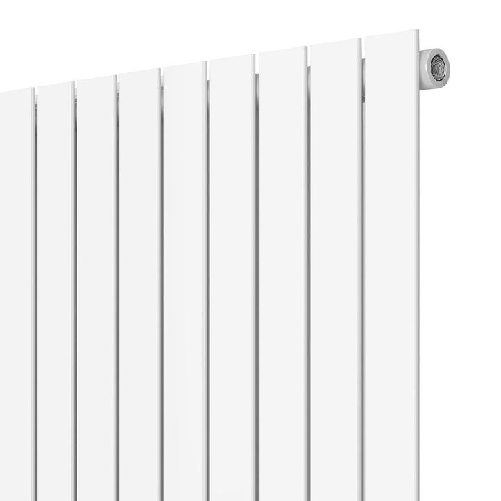 Vandret panelradiator, enkeltlag, 600x886x52 mm, hvid