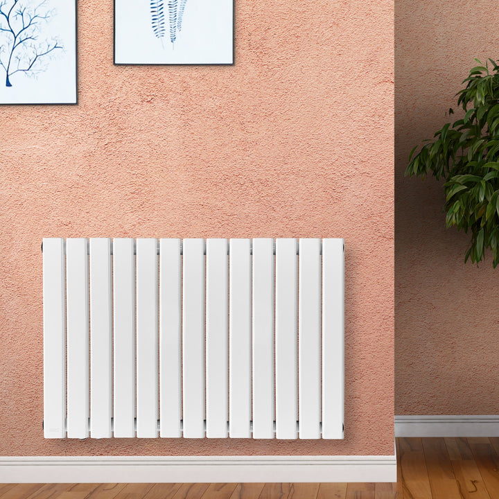 Aquamarine® Design Radiatorer - Vandret, Dobbeltlag, 26 Segmenter, 600x886x69 mm, Centralvarme, Hvid