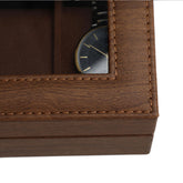 Opbevaringsbox til armbåndsure, brun