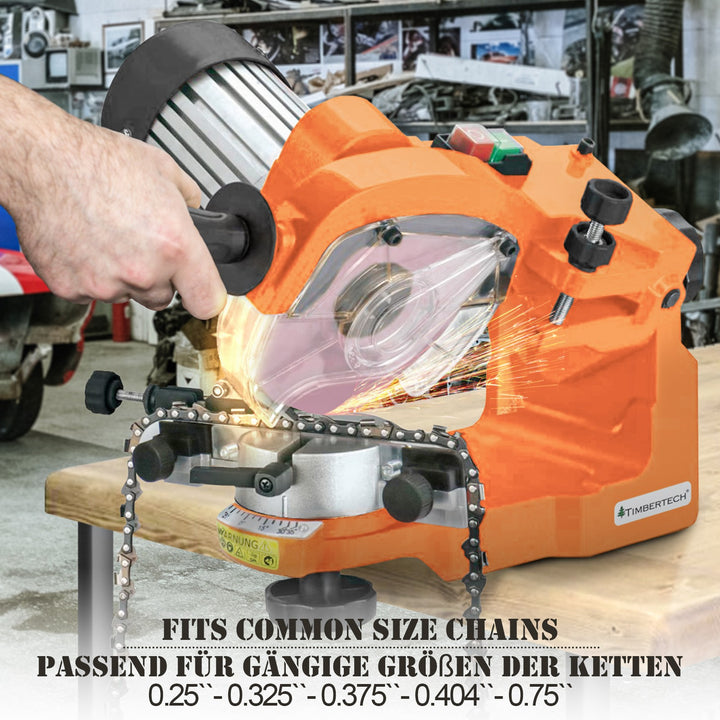 Savkædesliber - 230 W, 3000 rpm, med skala, inkl. 2 slibeskiver