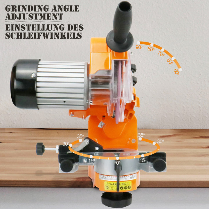Savkædesliber - 230 W, 3000 rpm, med skala, inkl. 2 slibeskiver