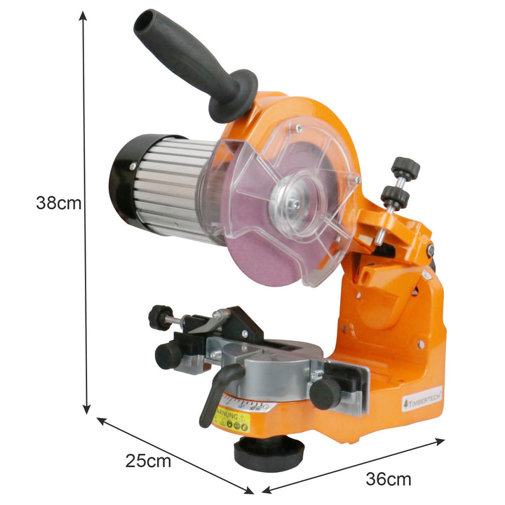 Savkædesliber - 230 W, 3000 rpm, med skala, inkl. 2 slibeskiver