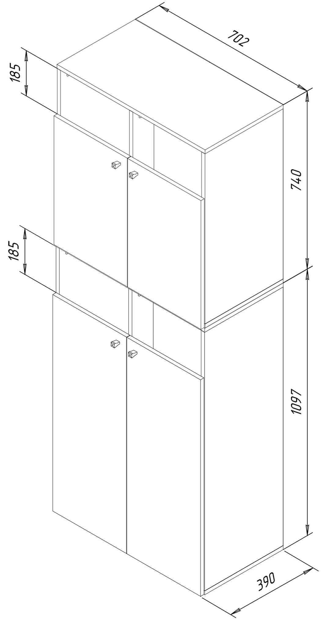 Linnedskab "Klidas Xxl