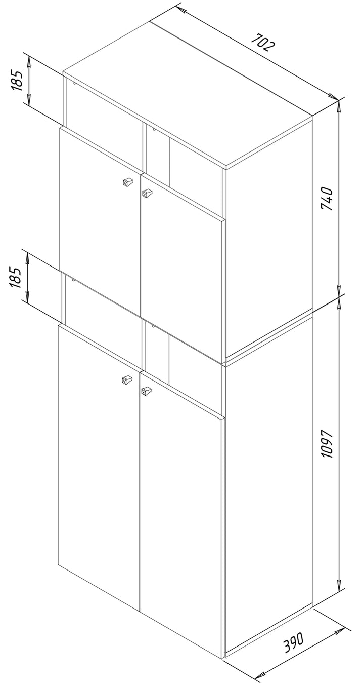 Linnedskab "Klidas Xxl