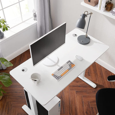 Skrivebordsplade - Perfekt til dit hævebord (120 x 60 cm, Hvid)