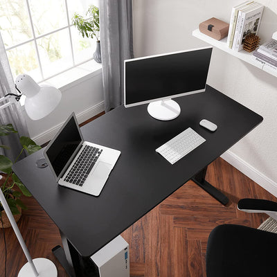 Forvandl dit kontor: el-hævebordsplade med glatte kanter (140 x 70 cm)