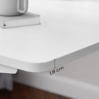Bordplade til elektrisk skrivebord, hvid