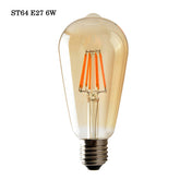 ST64 E27 6W dæmpbar vintage LED retro klassiske lyspærer