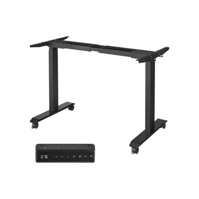 Elektrisk skrivebordsstativ, højdejustering:  69-115 cm, sort