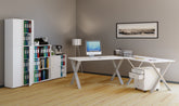 Hjørne Skrivebord "Lona" 160X160X50 cm| X-Fødder