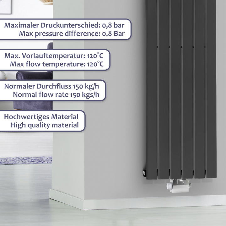 Aquamarin® Multiblock - 1/2 tomme, manuel, lodret/vandret montering, hjørne/gennemgående, M 30x1,5, kromfarvet