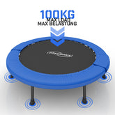 Fitness Trampolin - diameter Ø 114 cm, indendørs og udendørs, max: 100 kg, med kantafdækning