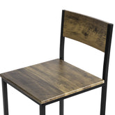 Barbordssæt med bord og 2 stole, brun