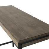 Barbordssæt med bord og 2 taburetter, brun