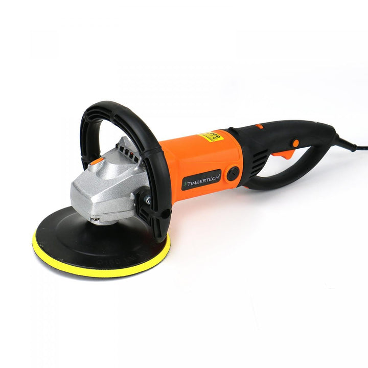 Polermaskine 1400W + 24-delt tilbehørssæt - polerskiver: 125/150/180 mm, 3000 o/min