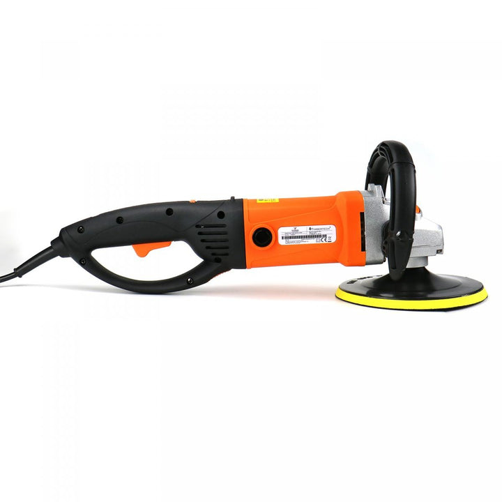 Polermaskine 1400W + 24-delt tilbehørssæt - polerskiver: 125/150/180 mm, 3000 o/min