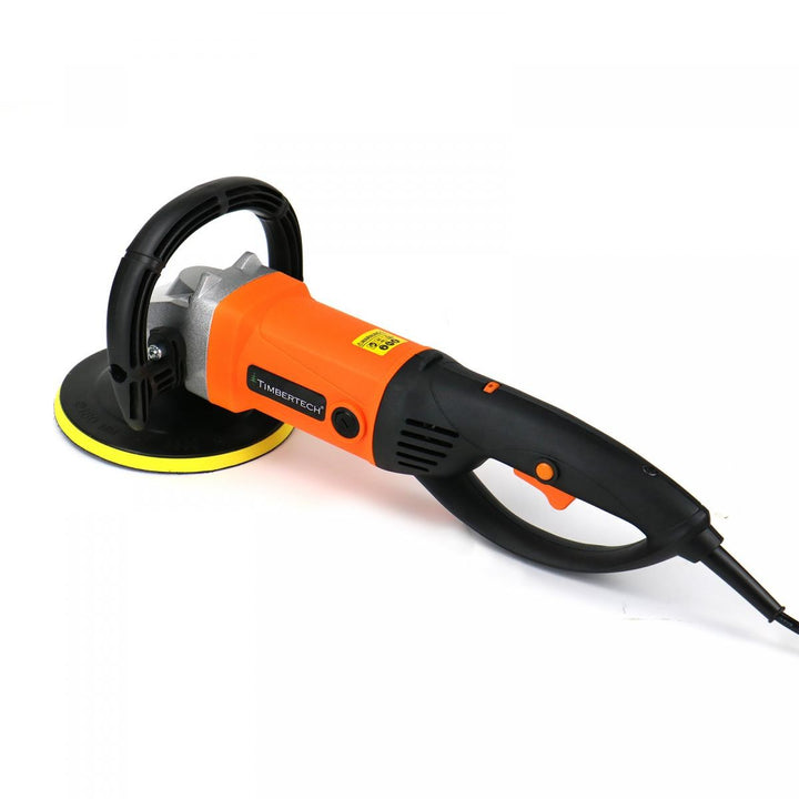 Polermaskine 1400W + 24-delt tilbehørssæt - polerskiver: 125/150/180 mm, 3000 o/min