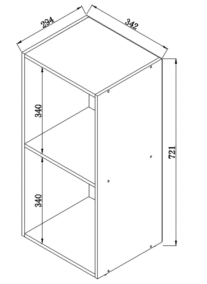 Plade-/Vinylreol, H. 72 x B. 34 x D. 30 cm