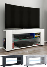 TV-bord, h. 42 x b. 110 x d. 30 cm, betongrå