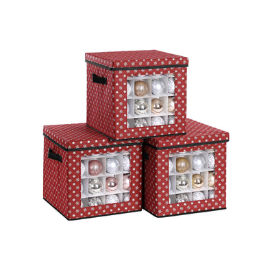 3 x smarte og dekorative opbevaringskasser til julekugler