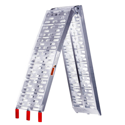 Rampe, aluminium, foldbar, skridsikker, 227 cm