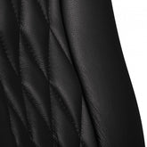 Nærbillede af mønsteret i ryggen på AMSTYLE kontorstol 'Monterey' i ægte læder