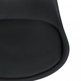 AMSTYLE CORSICA | Smart sort drejestol i læderlook