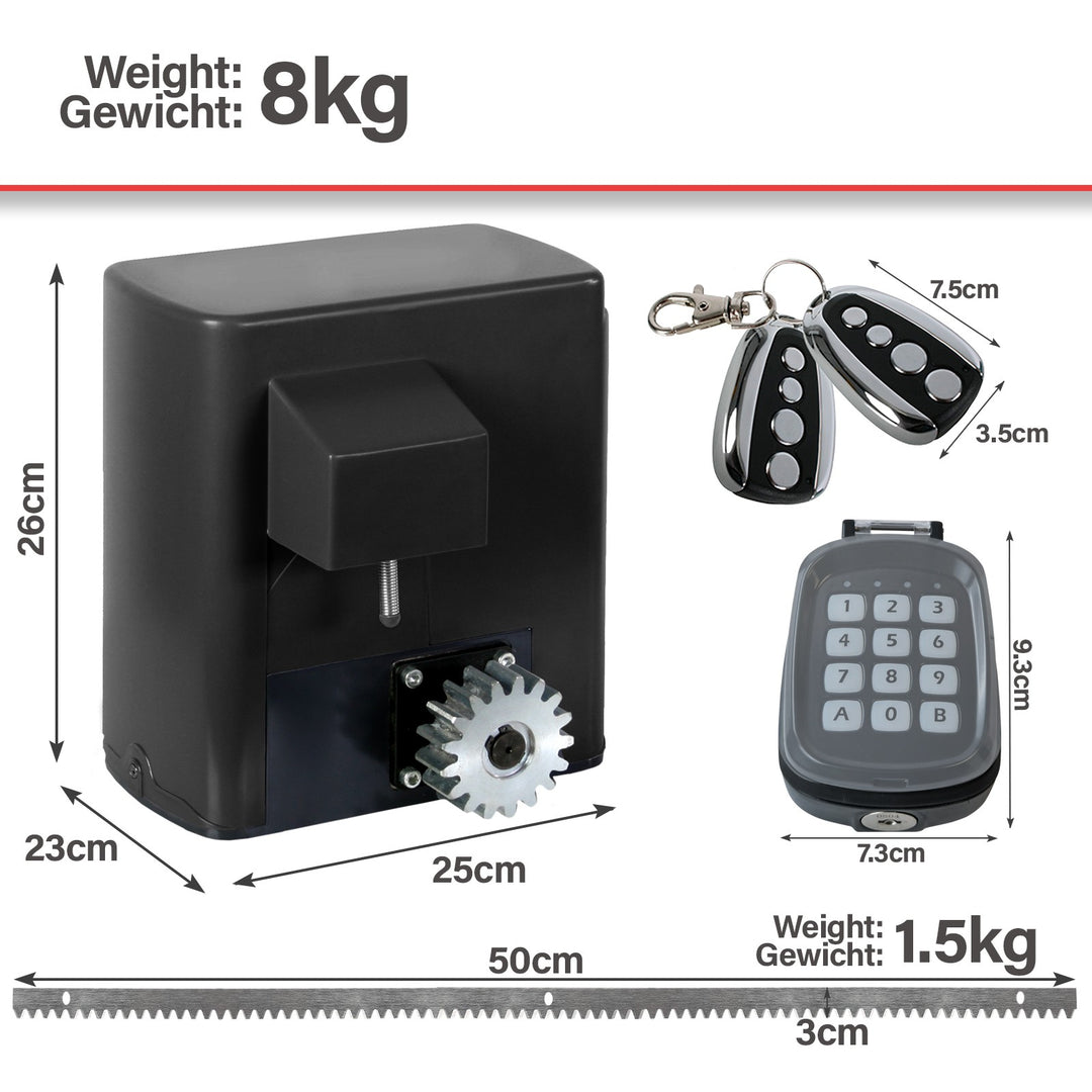 Åbn og luk din port med lethed - op til 600kg