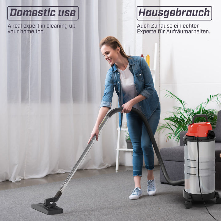 Industristøvsuger - 2300 W effekt, 30 liter