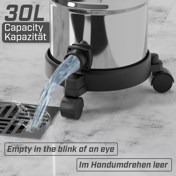 Industristøvsuger - 2300 W effekt, 30 liter