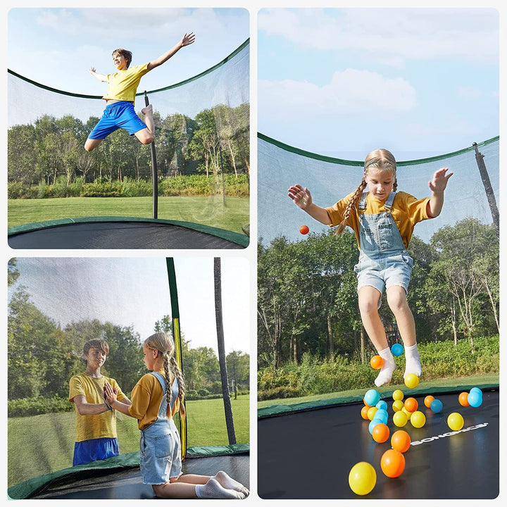 Trampolin, D366 cm, grøn