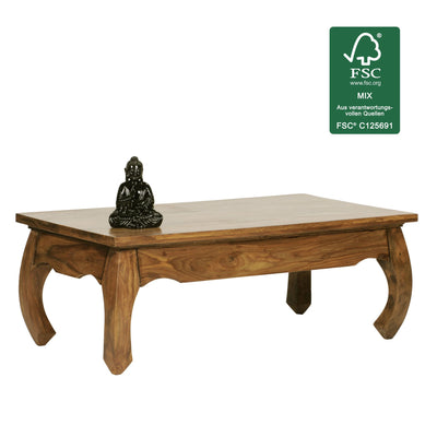 Sofabord I Barok Stil, Fsc®-Certificeret Træ, 110 x 60 x 40 cm