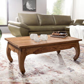 Sofabord I Barok Stil, Fsc®-Certificeret Træ, 110 x 60 x 40 cm